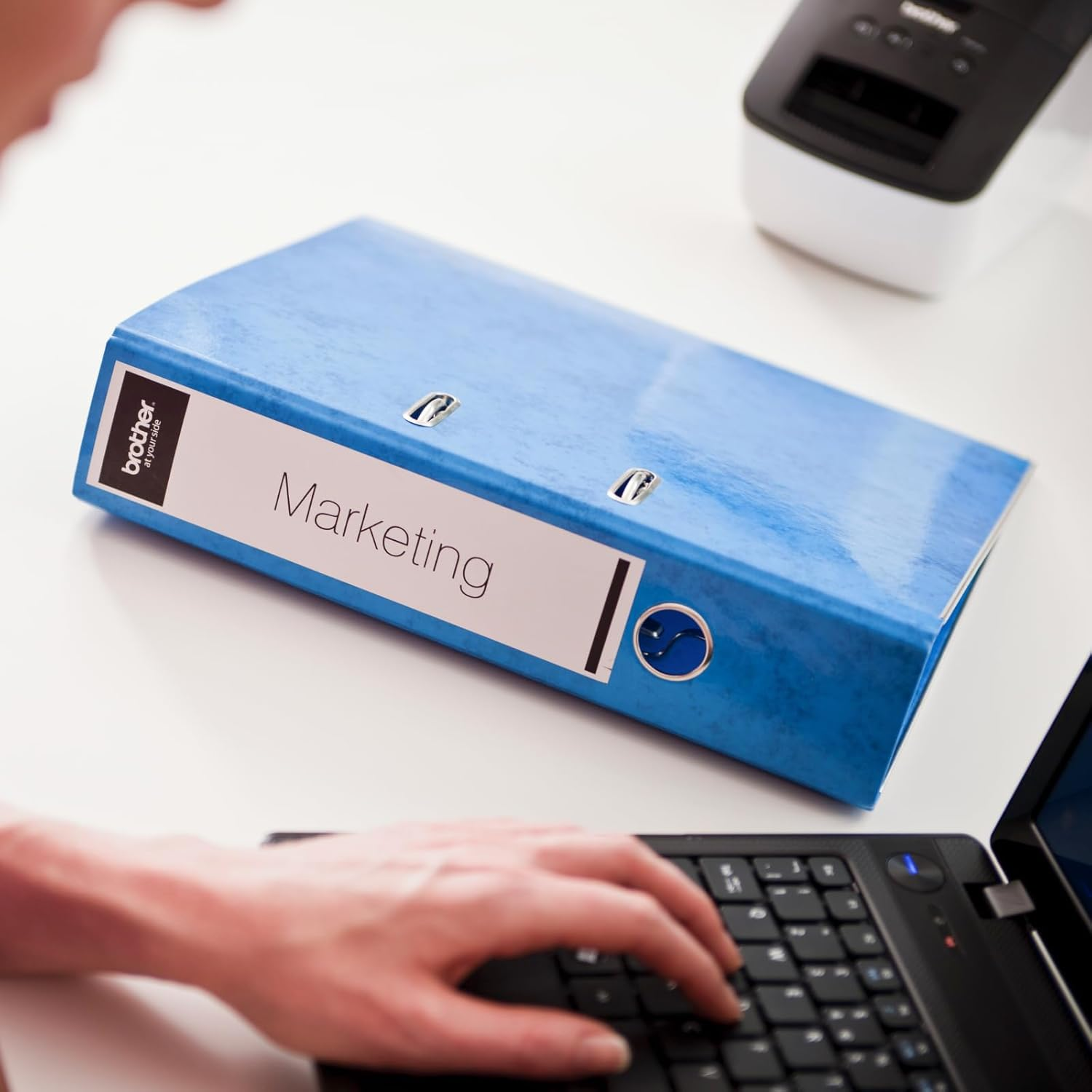 Brother Genuine DK-22251, Continuous Paper Roll, 62Mm X 15.24M (With Black/Red Print) image number 4