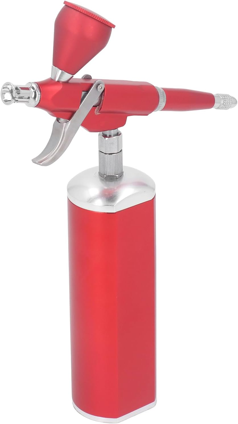 Asixxsix Mini Airbrush Kit with Compressor, 30PSI Portable Cordless Auto Airbrush Gun Kit Rechargeable Handheld Gun for Makeup, Cake Decor, Crafts Painting, Nail Art, Tattoo