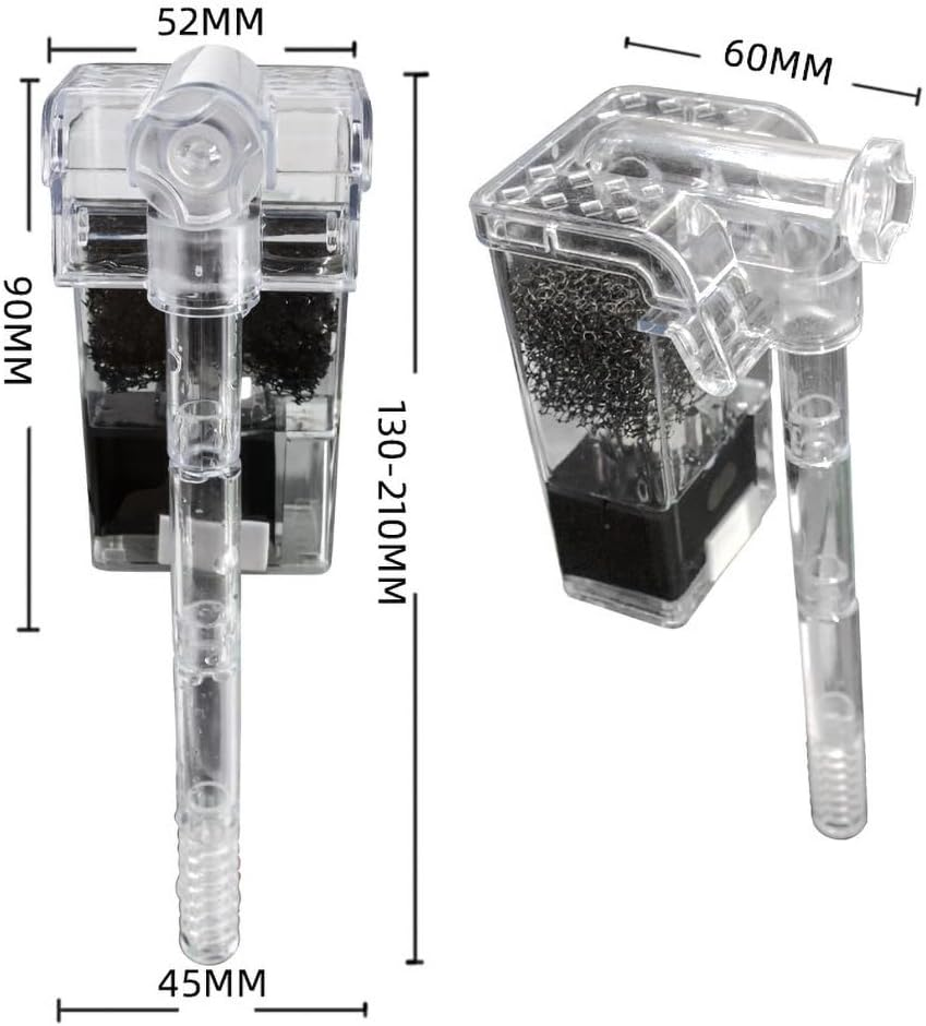 Hanging External Waterfall Filter Mini USB Oxygen Pump Filter Aquarium Fish Tank image number 3