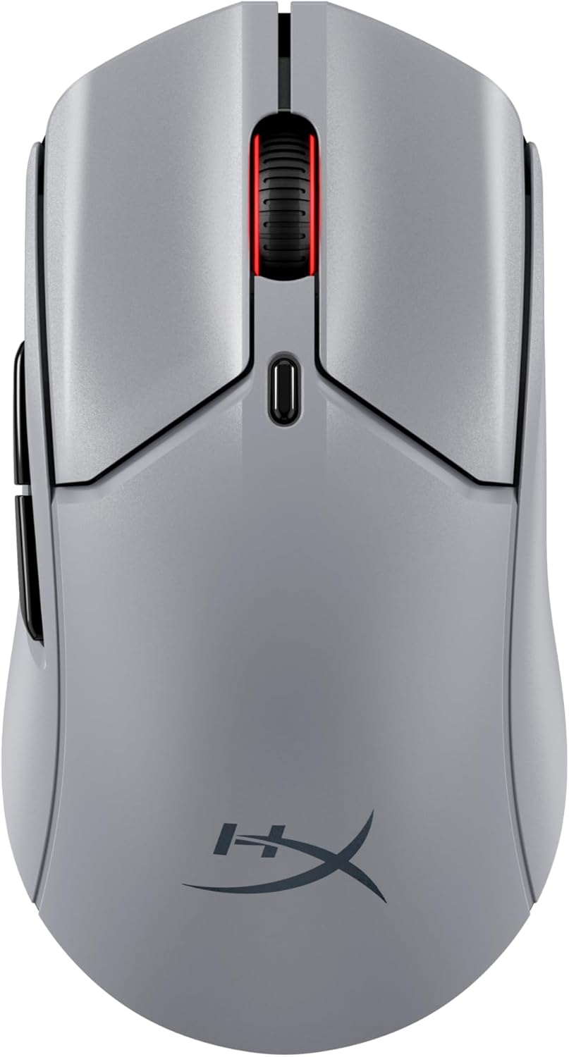 Hyperx Pulsefire Haste 2 Pro - 4K Wireless Gaming Mouse, Ultra Precise Tracking, Optical Switches, 26,000 DPI, RGB, Lightweight 61 G, up to 90 Hours Battery Life, USB-C, Bluetooth, Grey image number 4