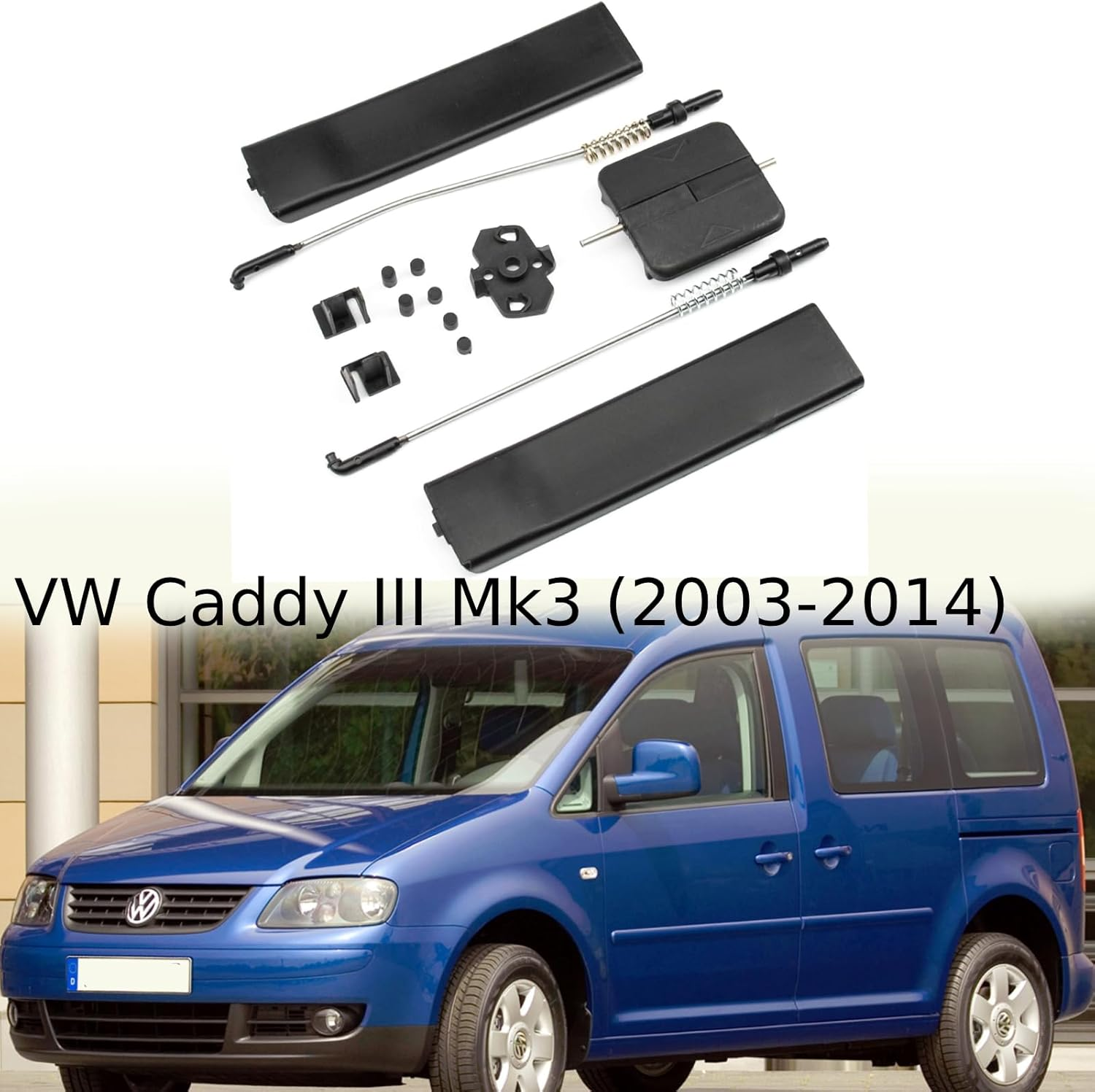 Twowinds Repair Side Sliding Window Compatible with VW Caddy III MK3 (2003-2014) 2K0847790, 2K0847789 Window Handle image number 6