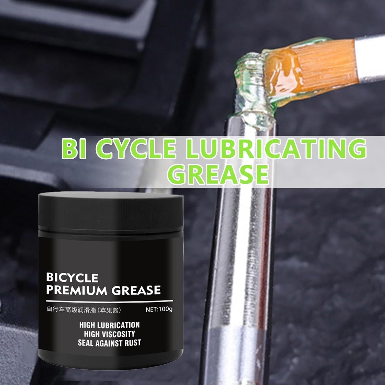Cycle Chain Grease - 100Ml Cycle Grease Chain Bearing Bike Lubricant | Multi-Purpose Rustproof Cycle Cleaner Long Lastingchain Wax for Forks & Wheel