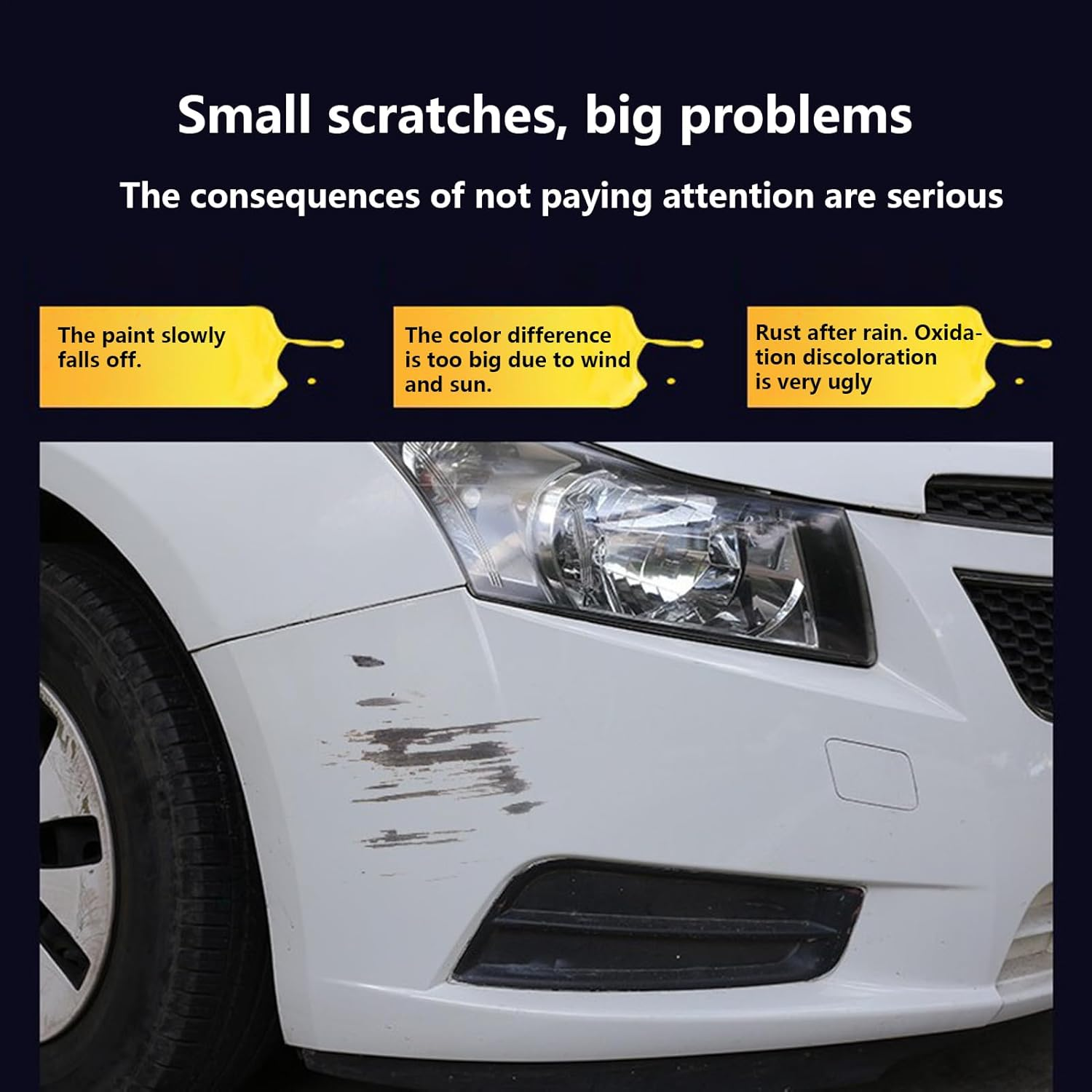 Car Scratch Repair Pen | Scratch-Filling Automotive Touch up Paint Pen | 12ML Weatherproof Quick-Drying Markers for Model Painting Fabric Decor Truck Motorcycle Industrial Labeling Wood Metal image number 1