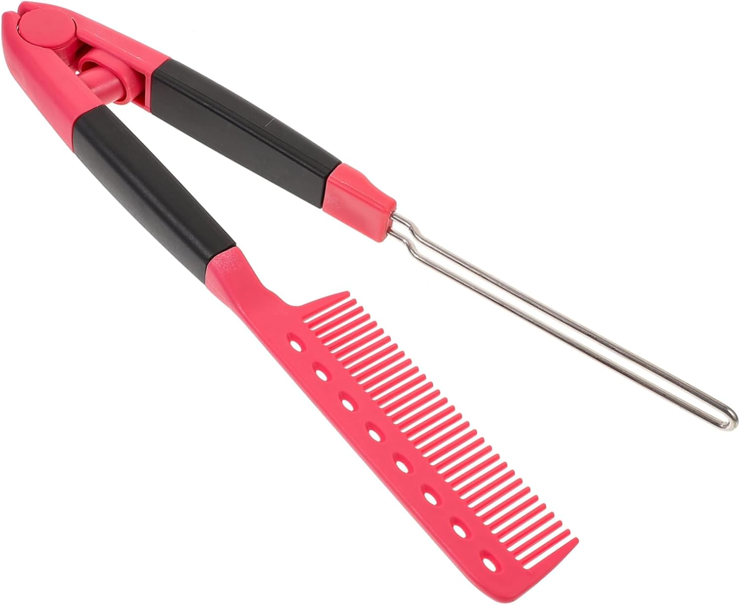 LOLIPPYY Hair Straightener Comb Tool Shaped Design Comfortable Grip Skin-Friendly Material Stylish and Elegant for Easy Hairstyling the Go