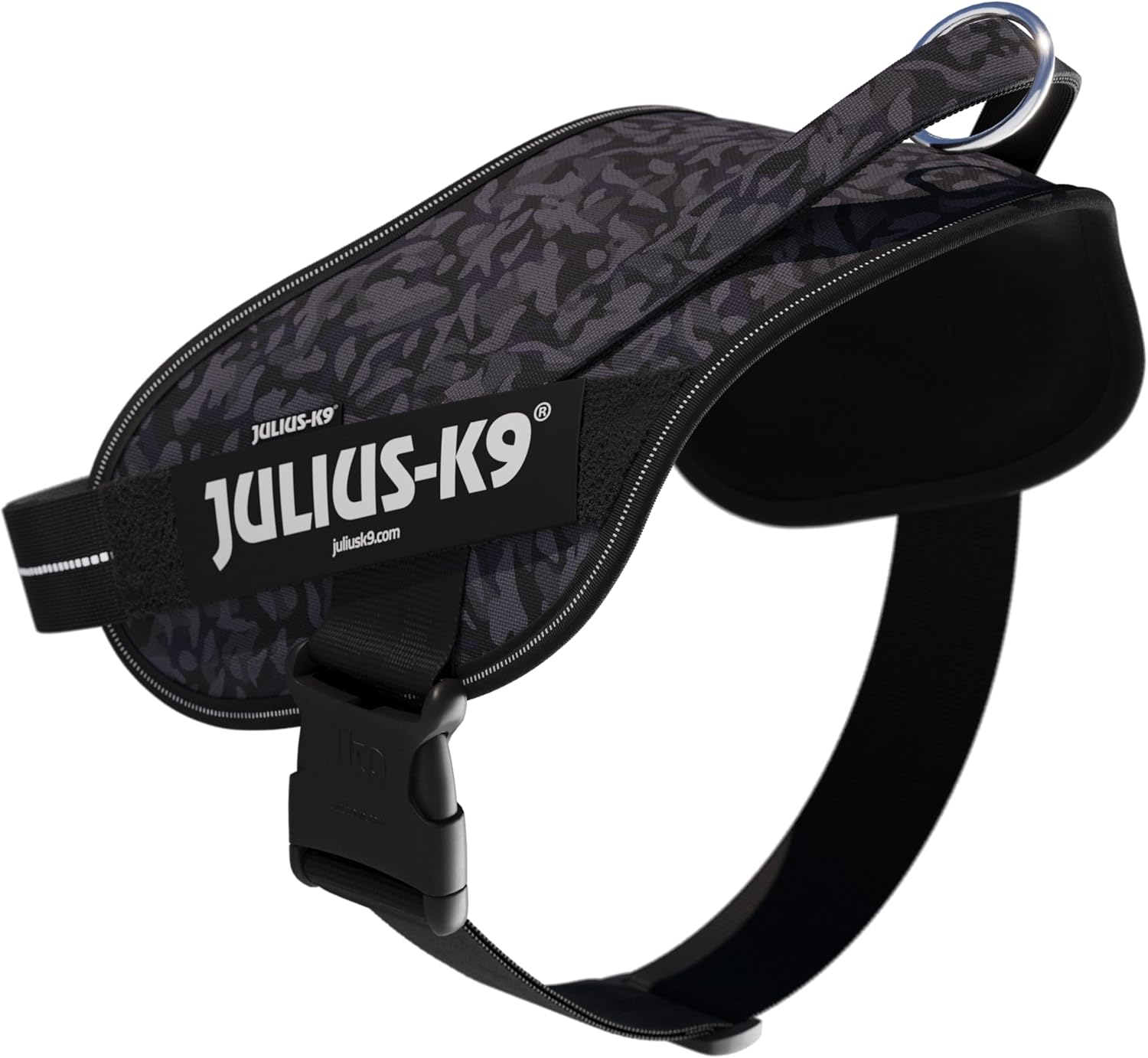 Power&More Dog Harness with Patches, Size: XL, Night Camo image number 2