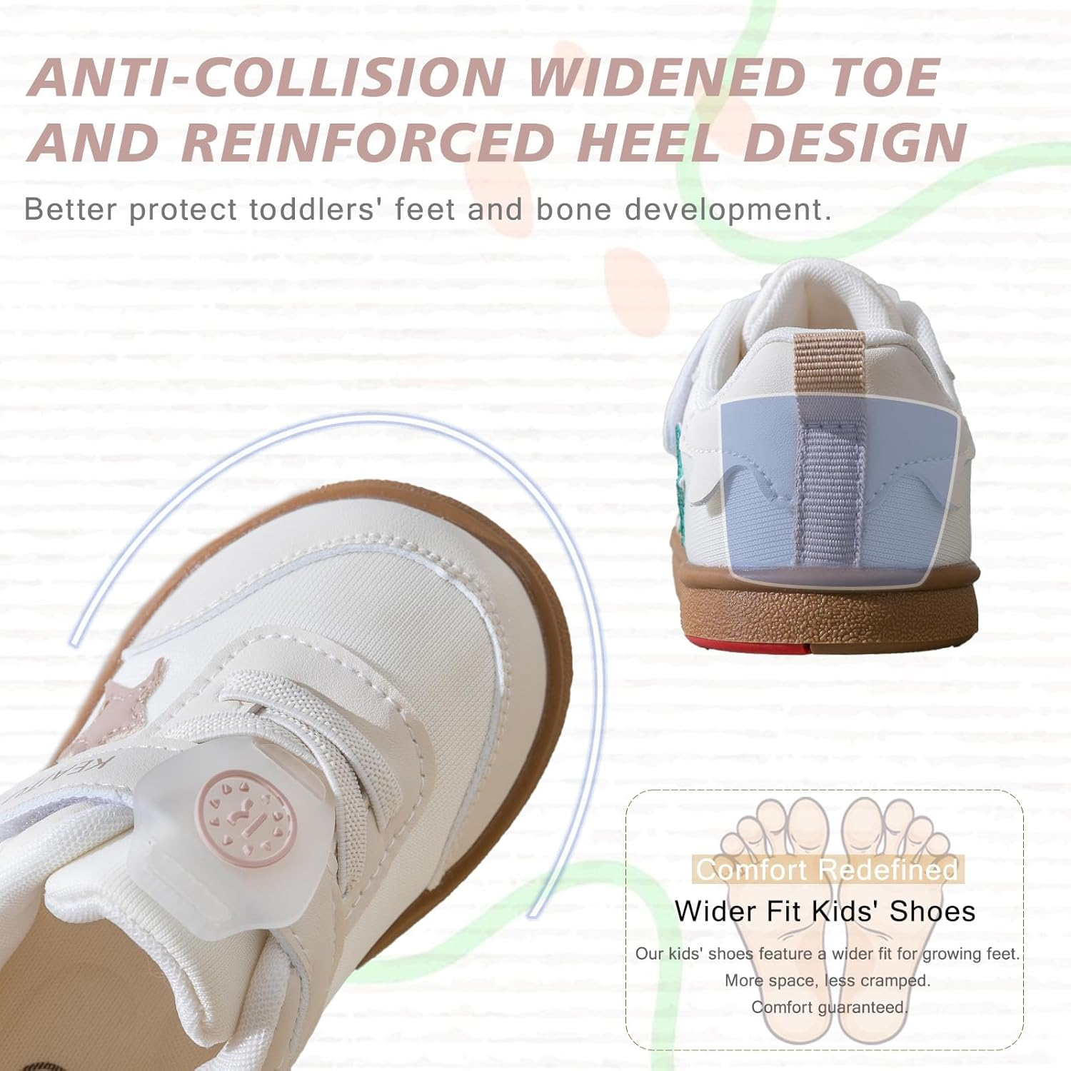 AOIREMON Toddler/Little Kids Boys Girls Dress Shoes Lightweight Breathable Infant Sneakers Baby Crib First Walker Shoes with Non-Slip Rubber Sole image number 5