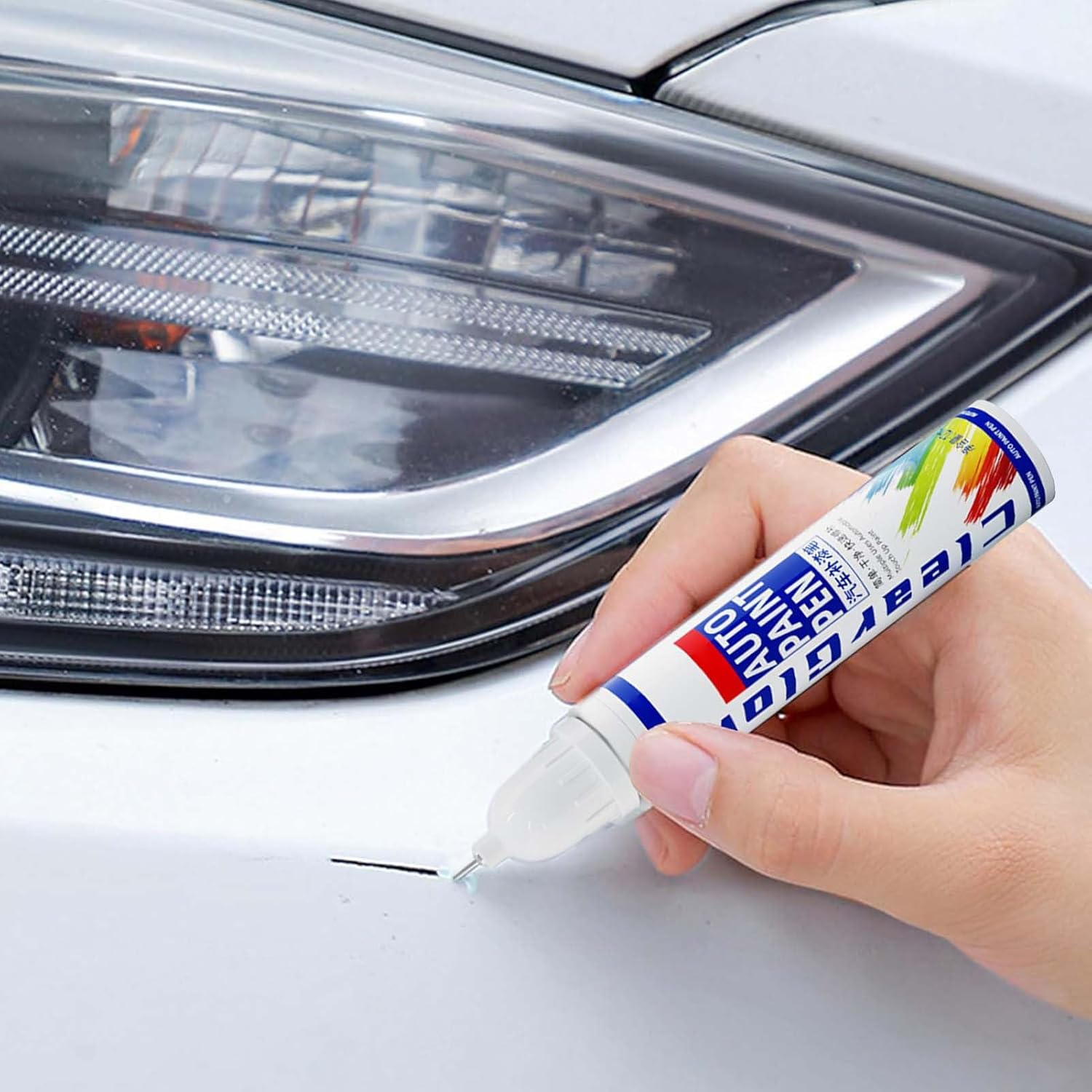Automotive Paint Pen, Professional Car Scratch Quick Fix, Auto Mending Accessories Polishing Restorer for Car Boat Trailer Motorcycle Protection against Rain Sun - Blue image number 7