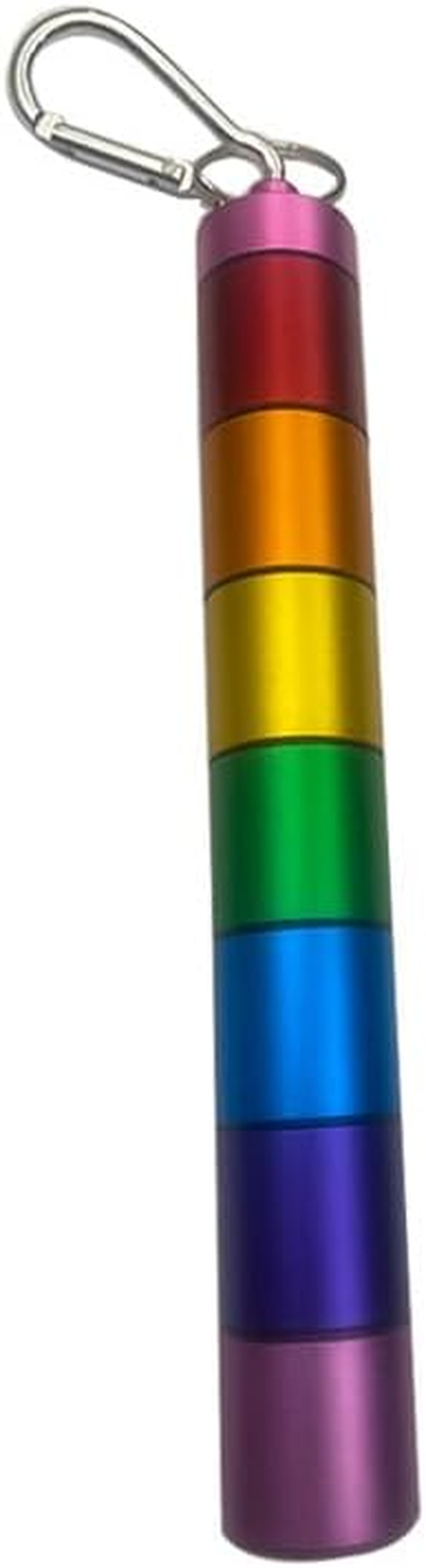 Weekly Medicine Organizer: Durable Aluminium Alloy 7-Day Pill Box for Safe Medication & Vitamin Storage - Compact & Travel-Friendly Design