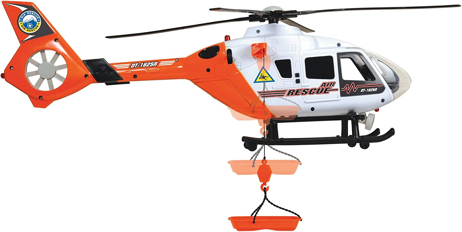DICKIE TOYS Light and Sound SOS Rescue Helicopter with Moving Rotor Blades, 25" image number 6