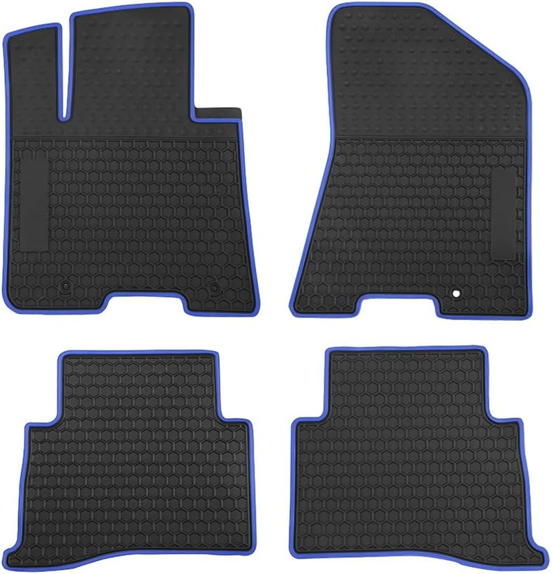 Megiteller Car Floor Mats Custom Fit for 2025 2024 2023 2022 2021 2020 Kia Soul Odorless Washable Heavy Duty Rubber (All Weather) Floor Liners Set Black