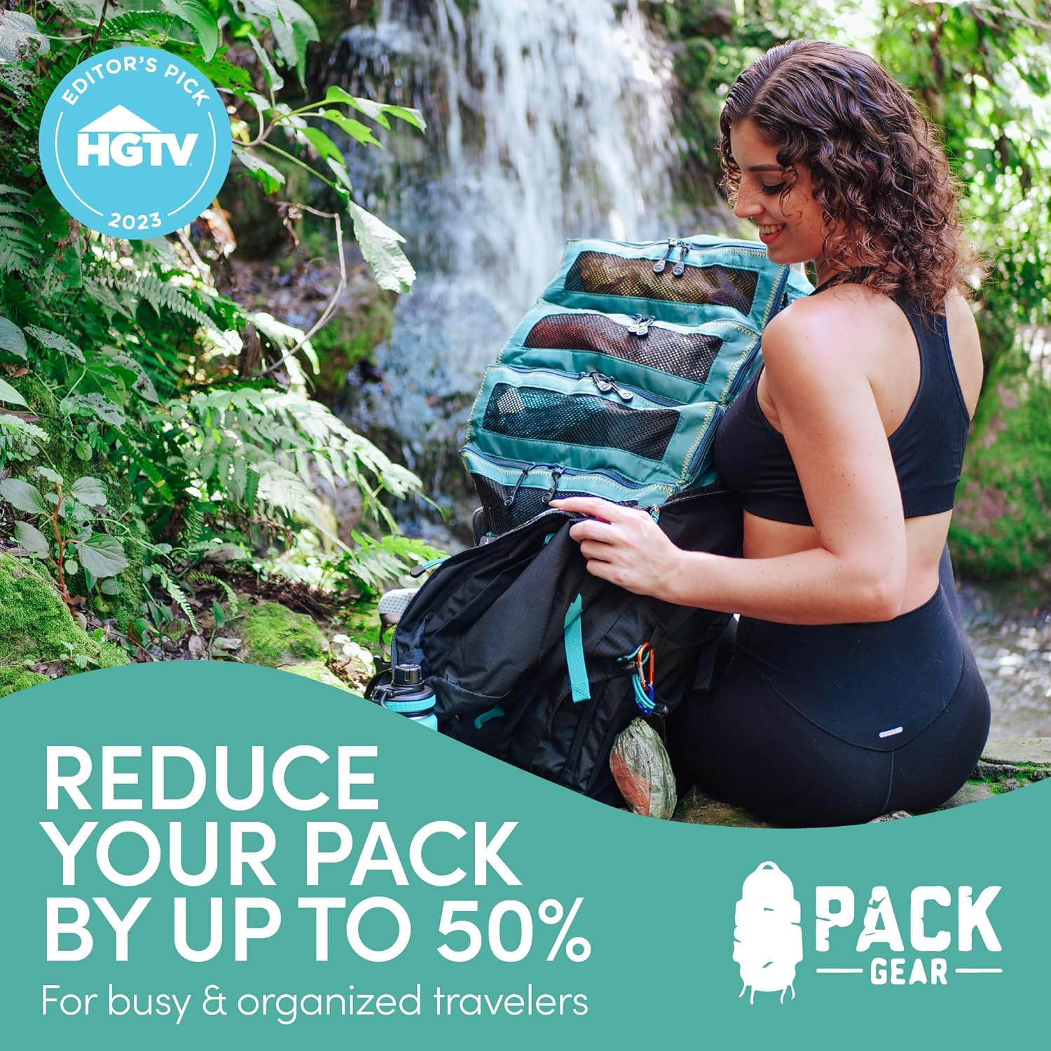 Compression Strap for Packable Luggage Organizer,Packing Our Collapsible Hanging Shelves in Your Suitcase Backpack & Carry-On Bags Has Never Been Easier, M, Small