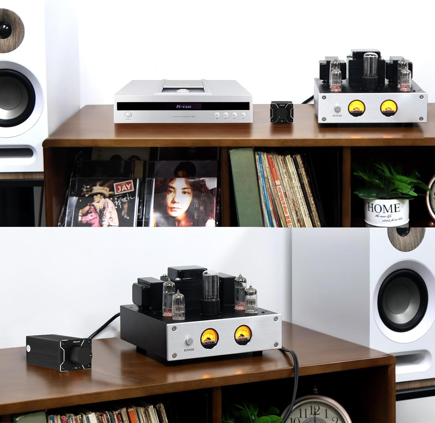 Nobsound High Precision Passive Preamp Volume Controller VOL Control Hifi Preamplifier ALPS (Rca&Hifi Version, Black) image number 4