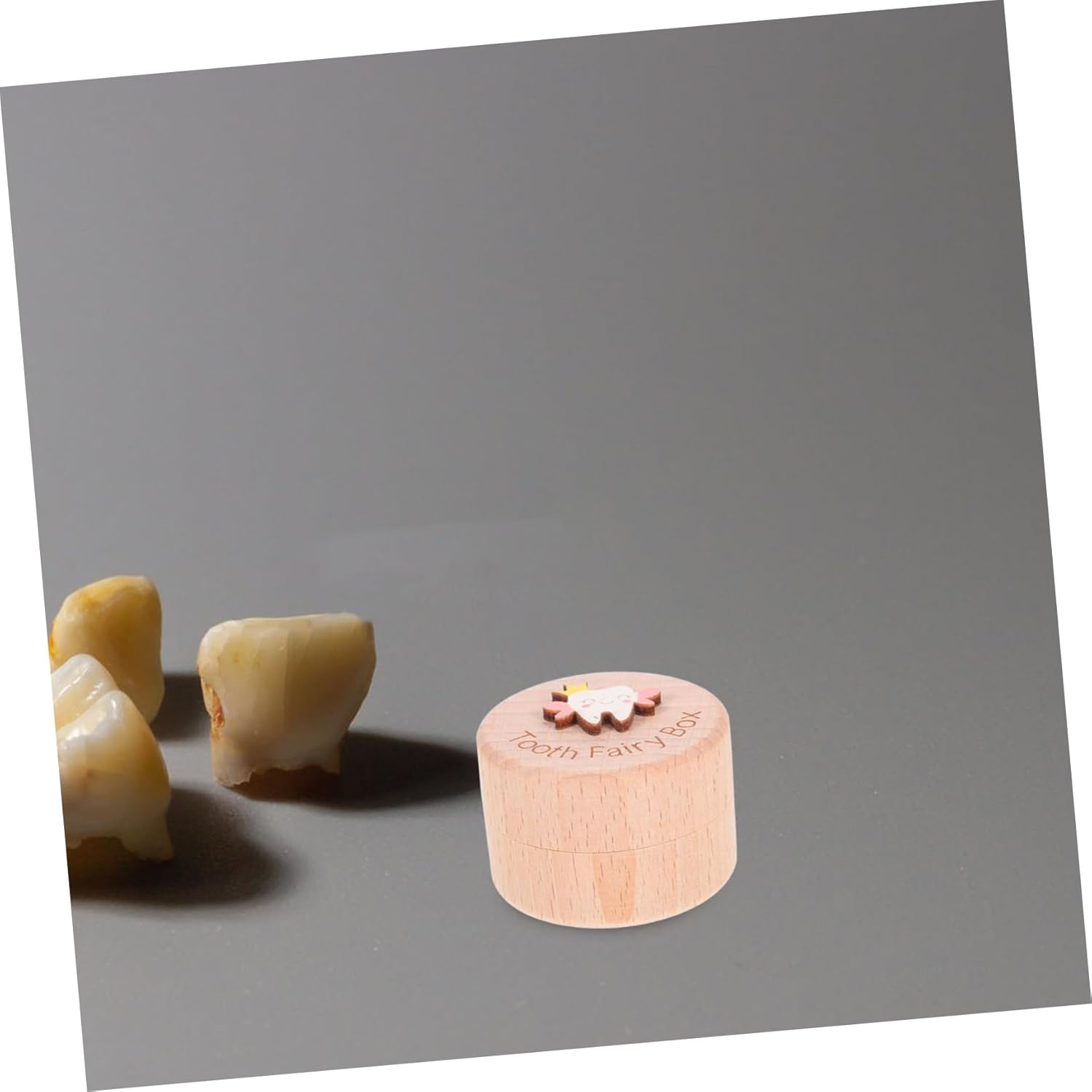 Wooden Boy Girl'S Teeth Box Cute Keepsake Organizer for Boys and Girls Tooth Storage for Shower image number 4