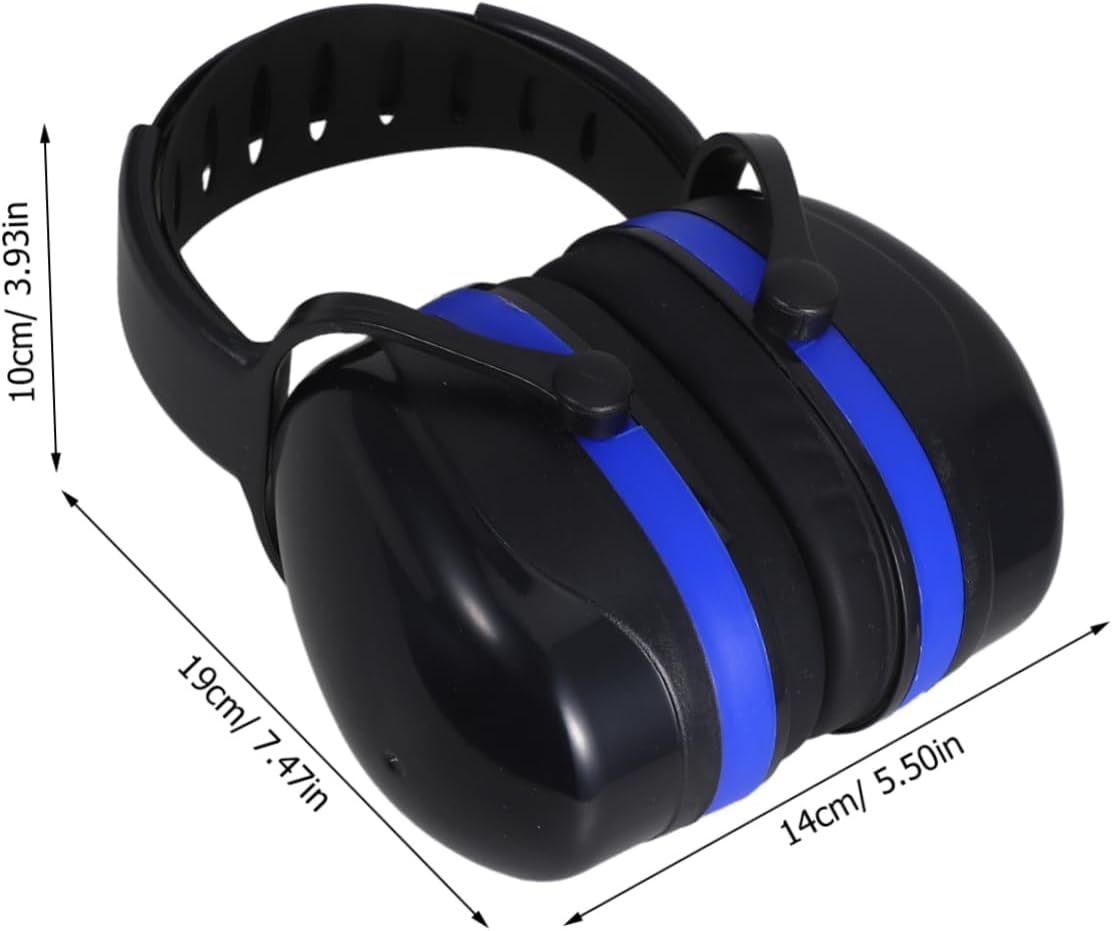 SEWACC Adjustable Noise Cancelling Ear Muffs over Ear Hearing Protection for Workshops Construction and Shooting Lightweight Comfortable Sound Headphones for Noise Reduction image number 5