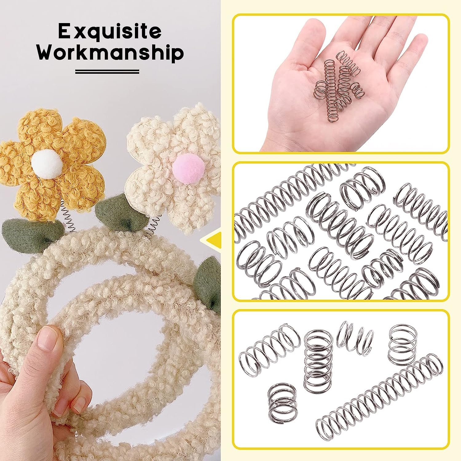 240 Pcs 15 Size Compression Springs Assortment Kit Mini Stainless Steel Springs with Case Wire Diameter 0.6Mm 0.8Mm 1Mm, Outer Diameter 8Mm 9Mm 9.5Mm, Length 10Mm 20Mm 50Mm image number 4