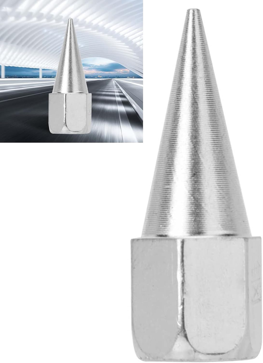 5PCS Metal Replacement Grease Nozzle, Grease Gun Nozzle Tip Mount Nipple Grease Gun Lubrication Accessories image number 5