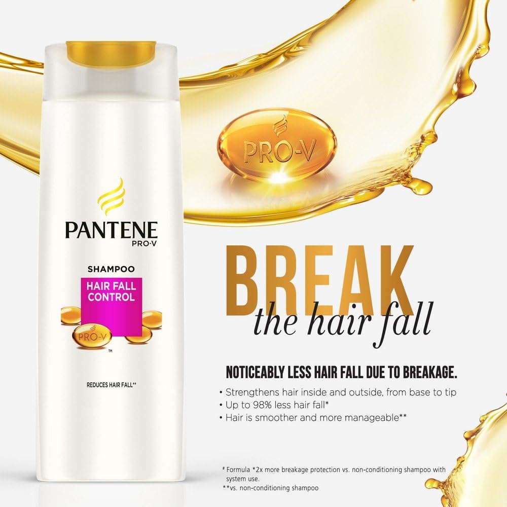 Pantene Hairfall Control Shampoo, 340Ml image number 4