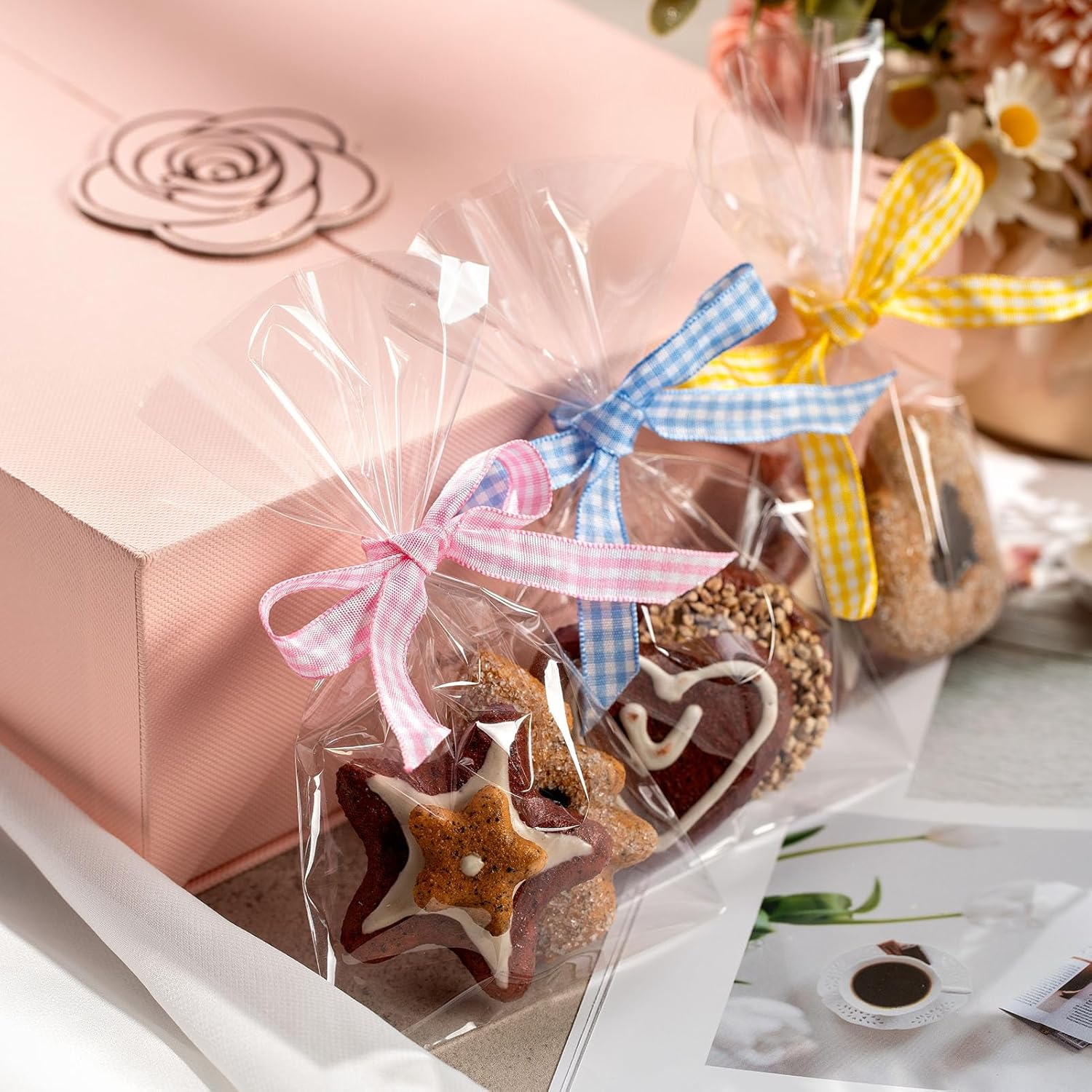 Black Ribbon Gift Ribbon Black White Grosgrain Ribbon Ribbon for Gift Wrapping Flower Wrapping Craft Bows 3/8 Inch X 10 Yd image number 6