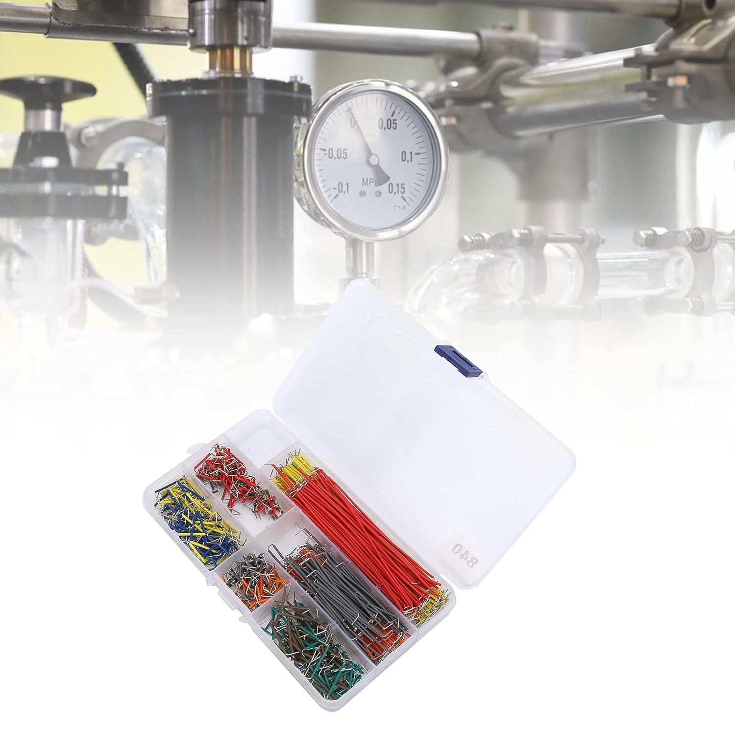 Haofy Conductive Jumper Wire Kit - 840Pcs Colorful Pins for Electronic Components, Computers, and PCB Engineering Projects image number 1