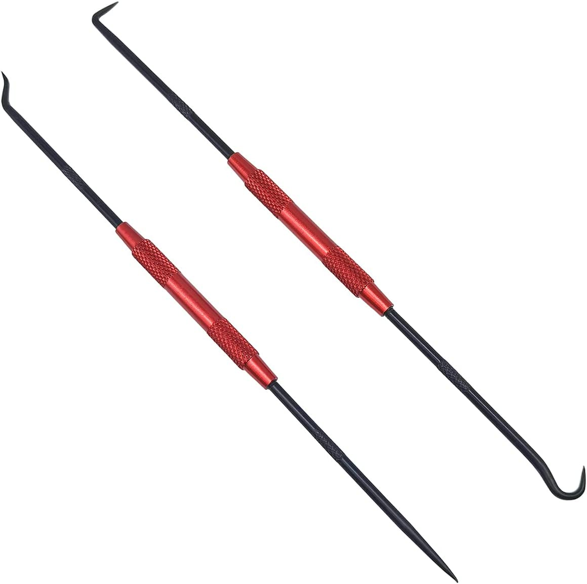 QISF 2PCS Precision Pick and Hook Set Double Side Hand Tool,Car Auto Oil Seal/O-Ring Seal Gasket Pick Mini Precision Hooks Puller Remover image number 6