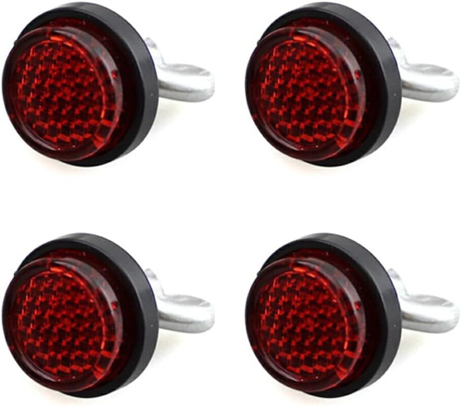 4X 4PCS Mini Reflector Tag Bo-Lt Screws for Motorcycle License Plate Frame Decorative License Plate Reflector Plate