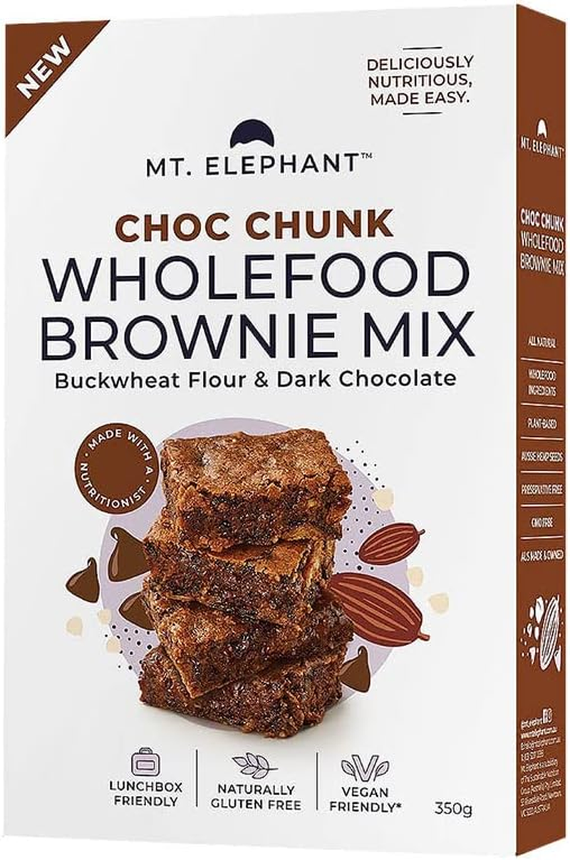 Mt. Elephant Choc Chunk Wholefood Brownie Mix 350 G