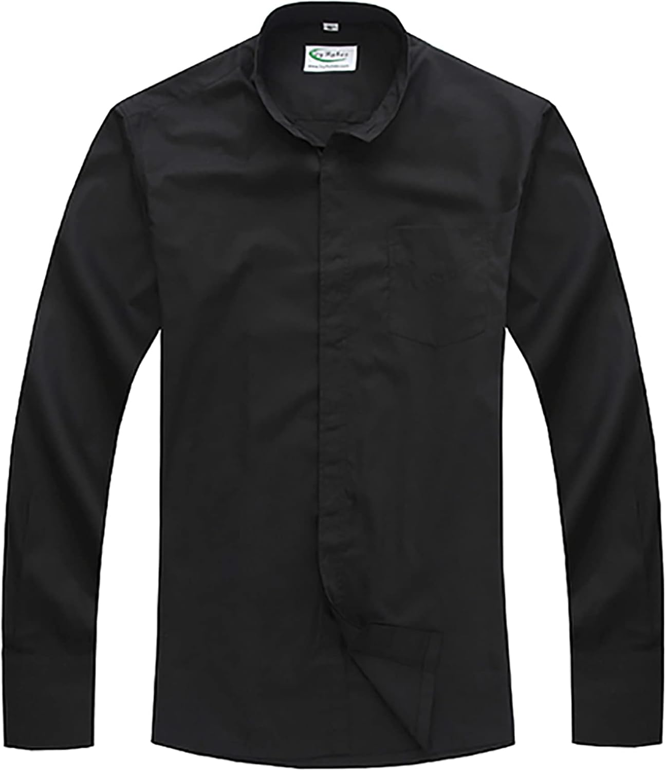 Ivyrobes Mens Tab-Collar Long Sleeves Clergy Shirt 4 Colours image number 5