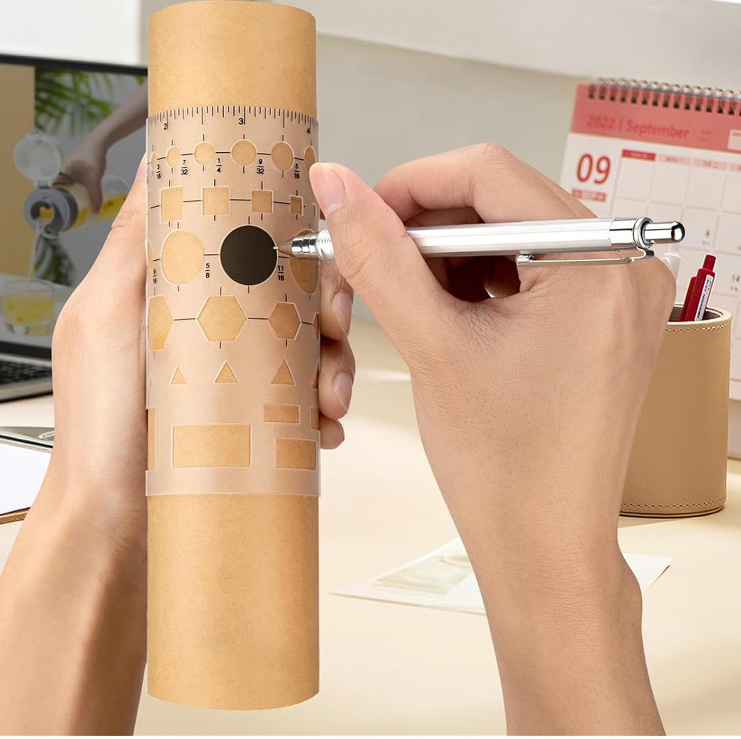 Circle Template & Stencil 4-Pack Set Drafting Templates for Architecture, Engineering, Art Design, Office & School Multi-Size Reusable Drafting Tools image number 1