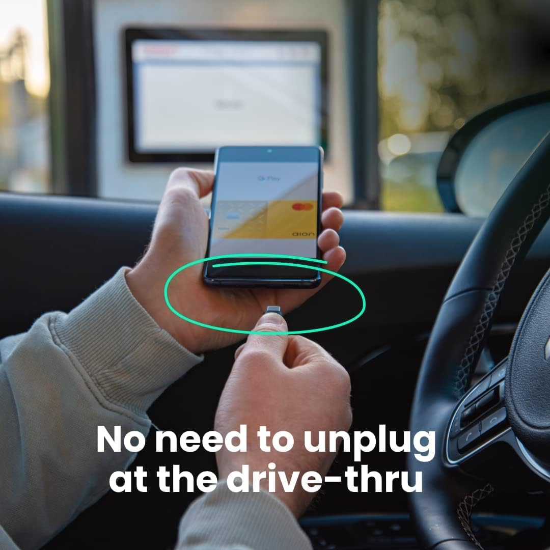 Aawireless 2022 - Wireless Android Auto Dongle - Connects Automatically to Android Auto - Easy Plug and Play Setup - Free Companion App, Black (AAW001) image number 3