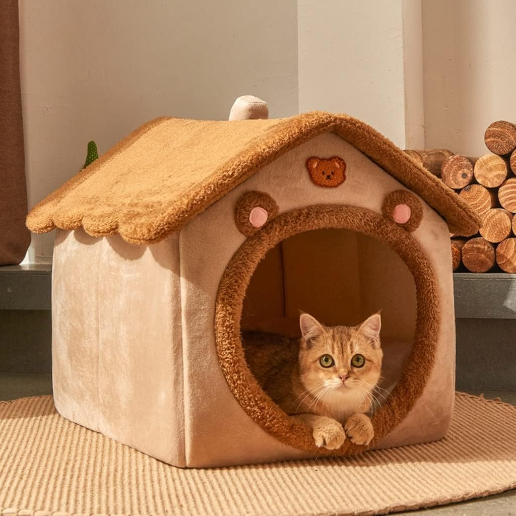 Universal Cat Nest Small Cat Nest Pet House Cat Supplies Soft and Comfortable(Size:48 * 40 * 39Cm) image number 5