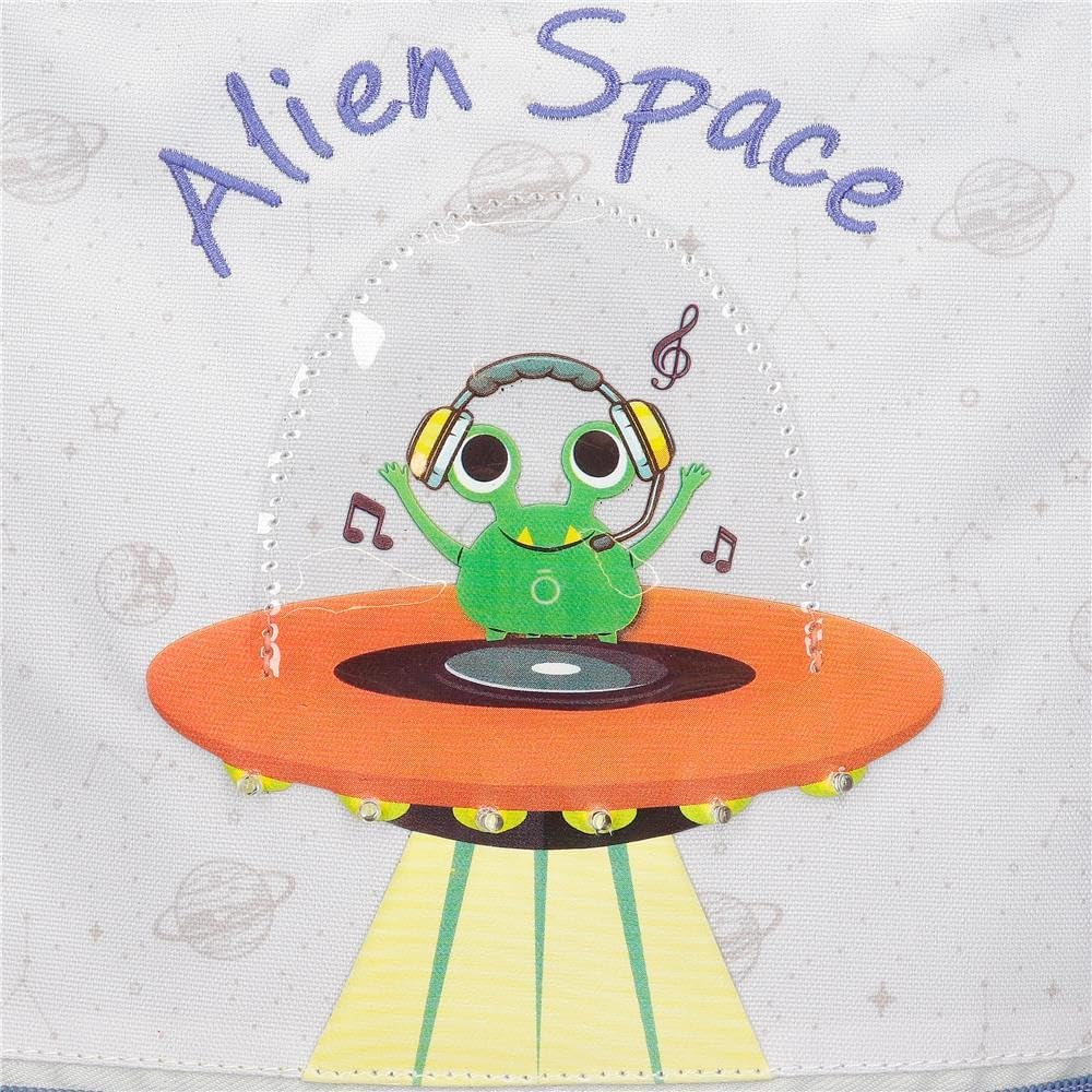 Enso Alien Space Casual Backpack Beige 27 X 33 X 11 Cm Polyester