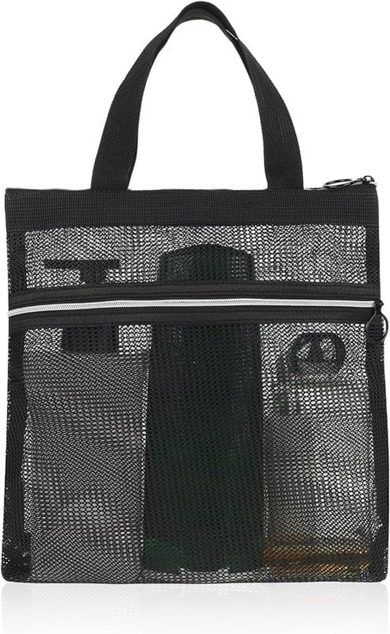 Mesh Shower Caddy Bag Quick Dry Tote Bag,1Pc Shower Caddy Quick Dry Mesh Tote Bag Mesh Shower Caddy Bag,Mesh Shower Caddy Bag Hanging Toiletry Tote Bag,Mesh Shower Caddy Quick Dry Tote Bag with Zipper