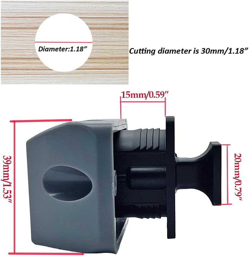 6 Packs PUROCEAN Metal Push Button Latch Square RV Push Button Catch (Black) image number 3