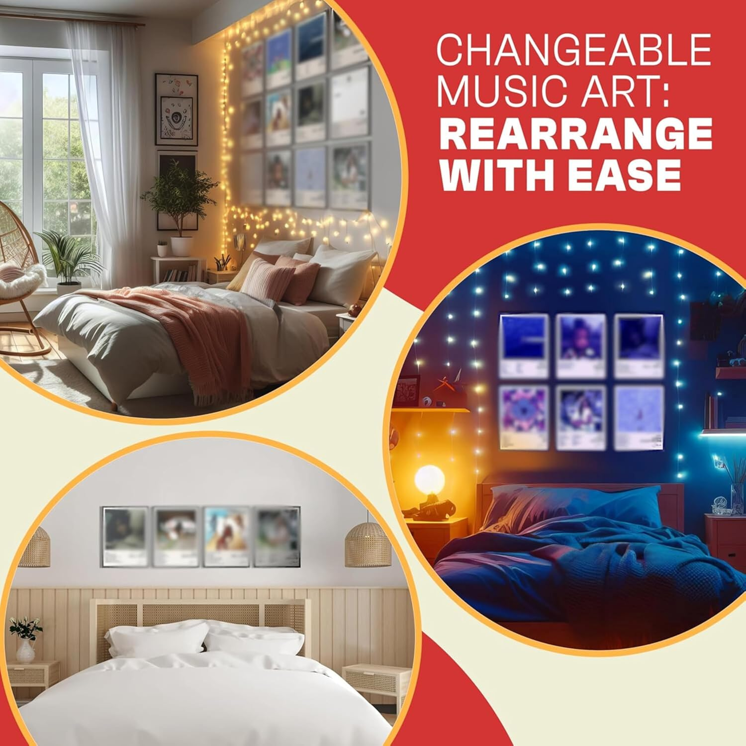 Unique America 12 Pcs| Posters, Album Cover Posters, SZA, Music Posters, Album Covers for Wall Decor, SZA Poster 12X16&rdquo; Total 12 SZA Album Cover Poster & 25 Stickers White Design Unframed image number 2