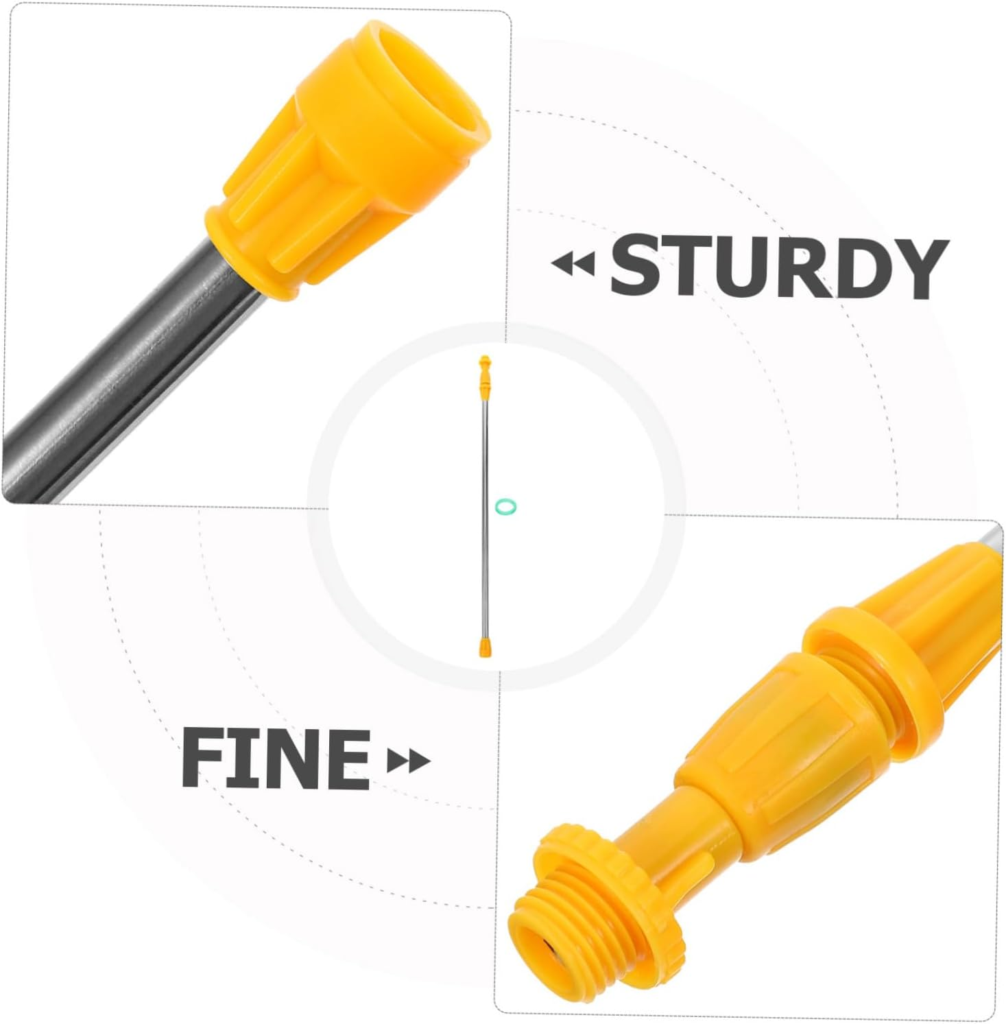 POPETPOP 1Set Gardening Sprayer Rod Extendable Sprayer Pole for Efficient Spraying Orchards and Gardens Leak Design Includes Gaskets and Nozzles