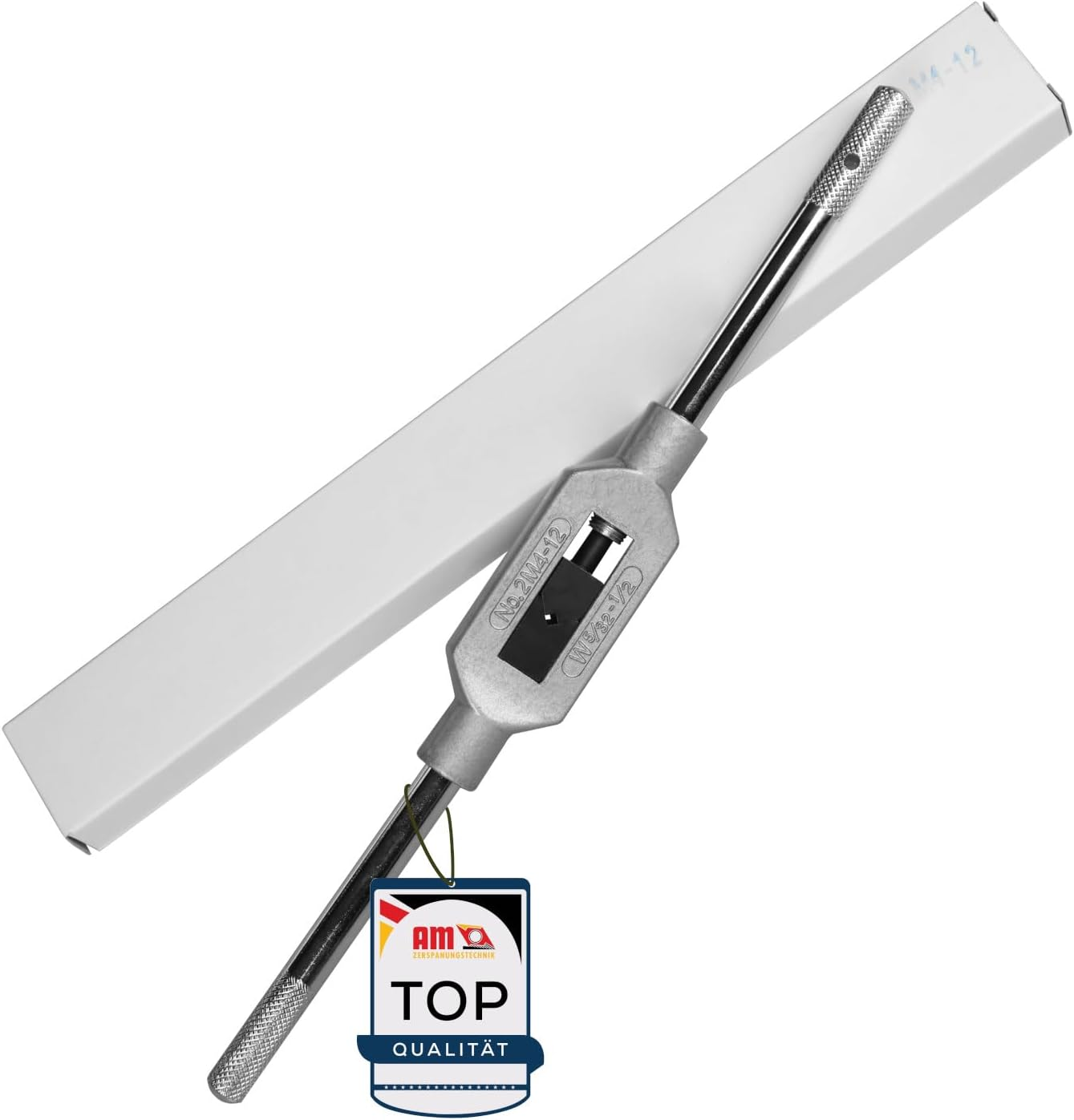 Am-Zerspanungstechnik Tap Wrench, Adjustable Pro Tap Wrench for Taps, Choice of Different Holders, Adjustable for Tap Cutter Set (M9-M27, Size 4)