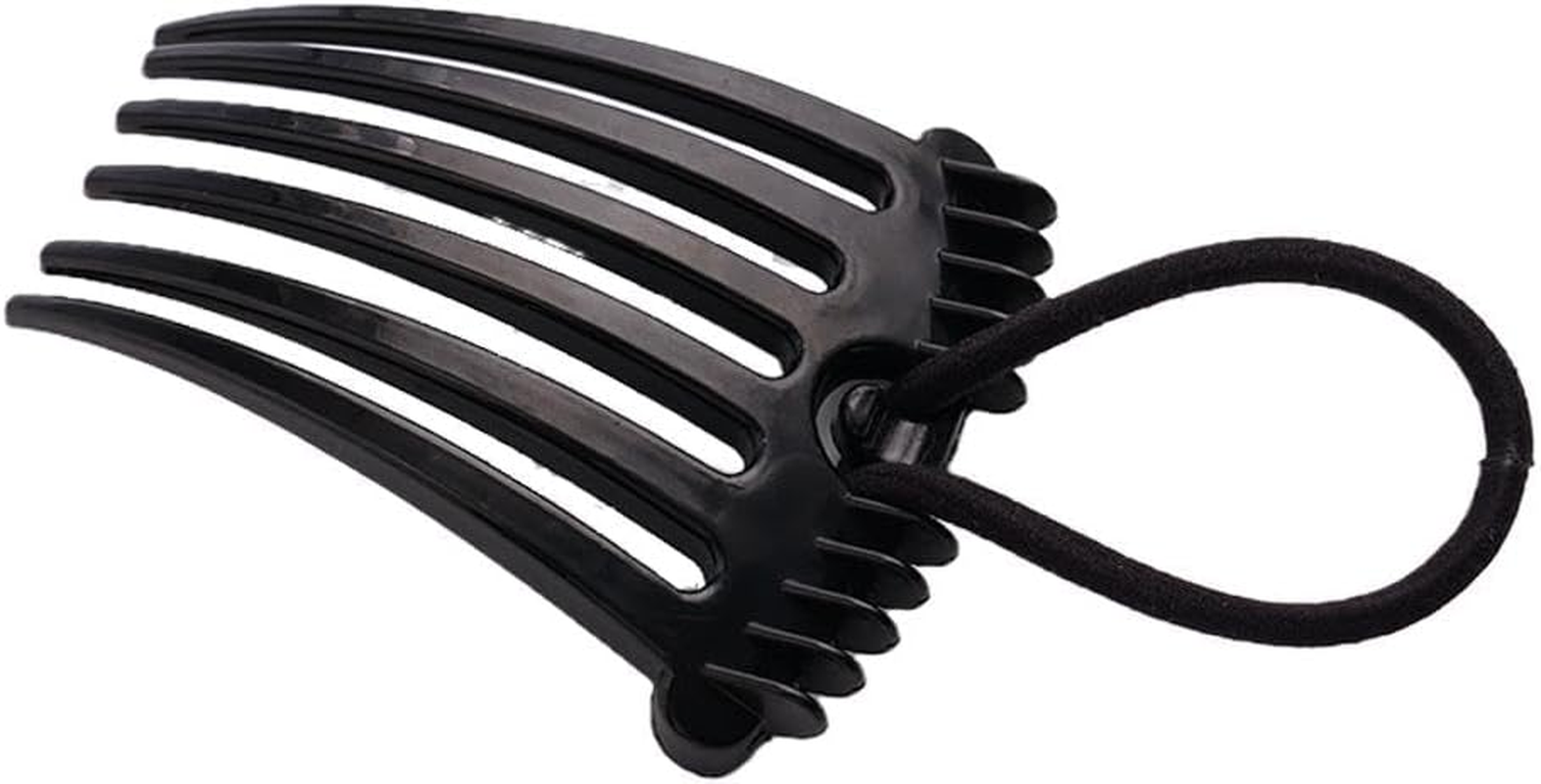 Bandette Comb, Fluffy Hair Comb Ponytail Bump It up Volume Combs, Bandette Comb with Elastic Band, Trendy Hair Accessory for Chic Hairstyles image number 3