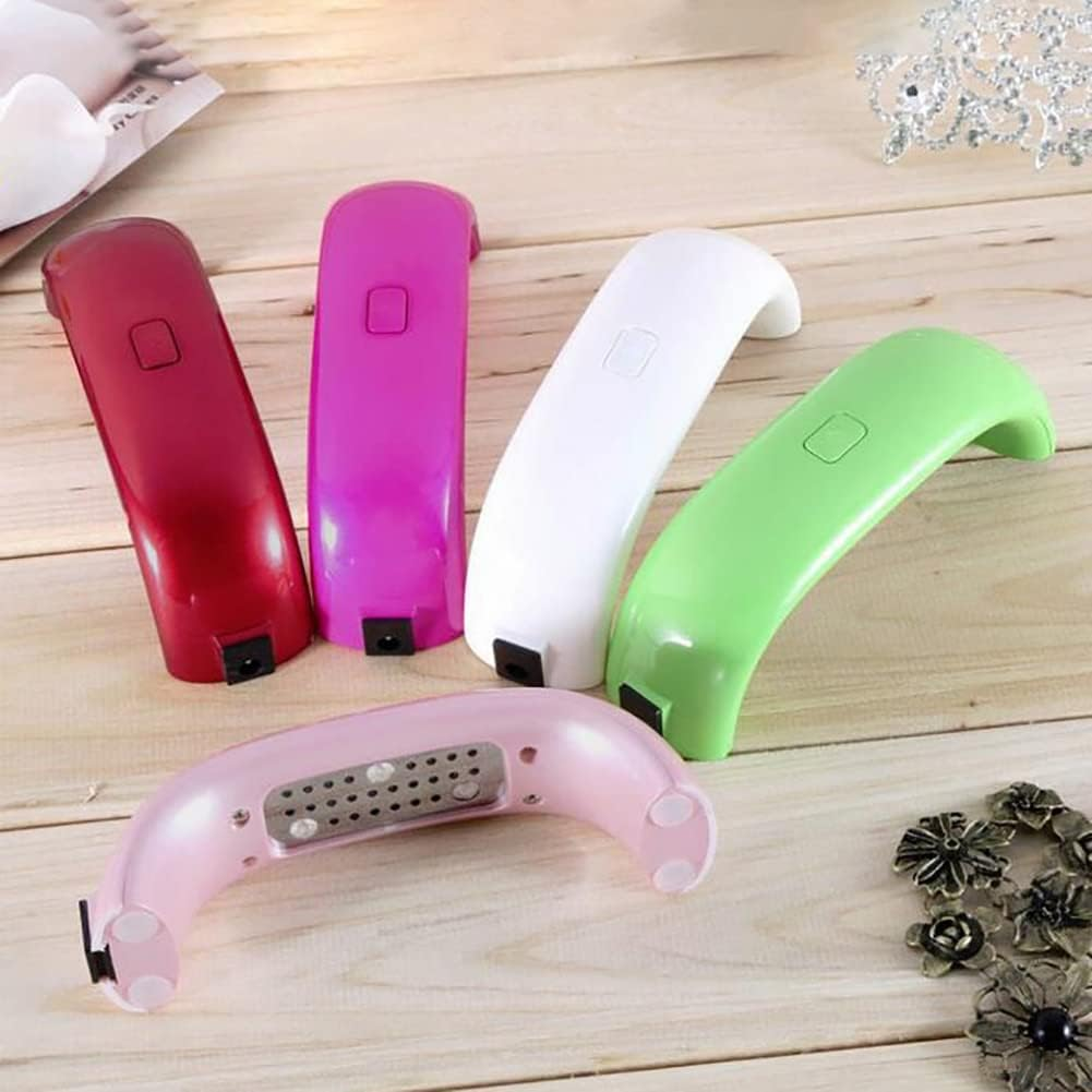 Nail Dryer Mini Portable Kids Nail Dryer 9W Led Uv Manicure Lamp Gel Nail Dryer Nail Polish Nail Art Tools Household with USB Cable Nail Lamp image number 2