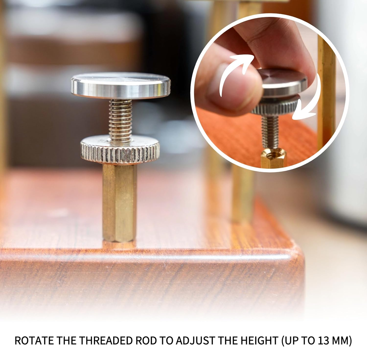 NEOUZA Coffee Tamping Station, Portafilter Stand Holder, Fits Most Espresso Machine，Adjustable Height (53/54Mm) image number 6