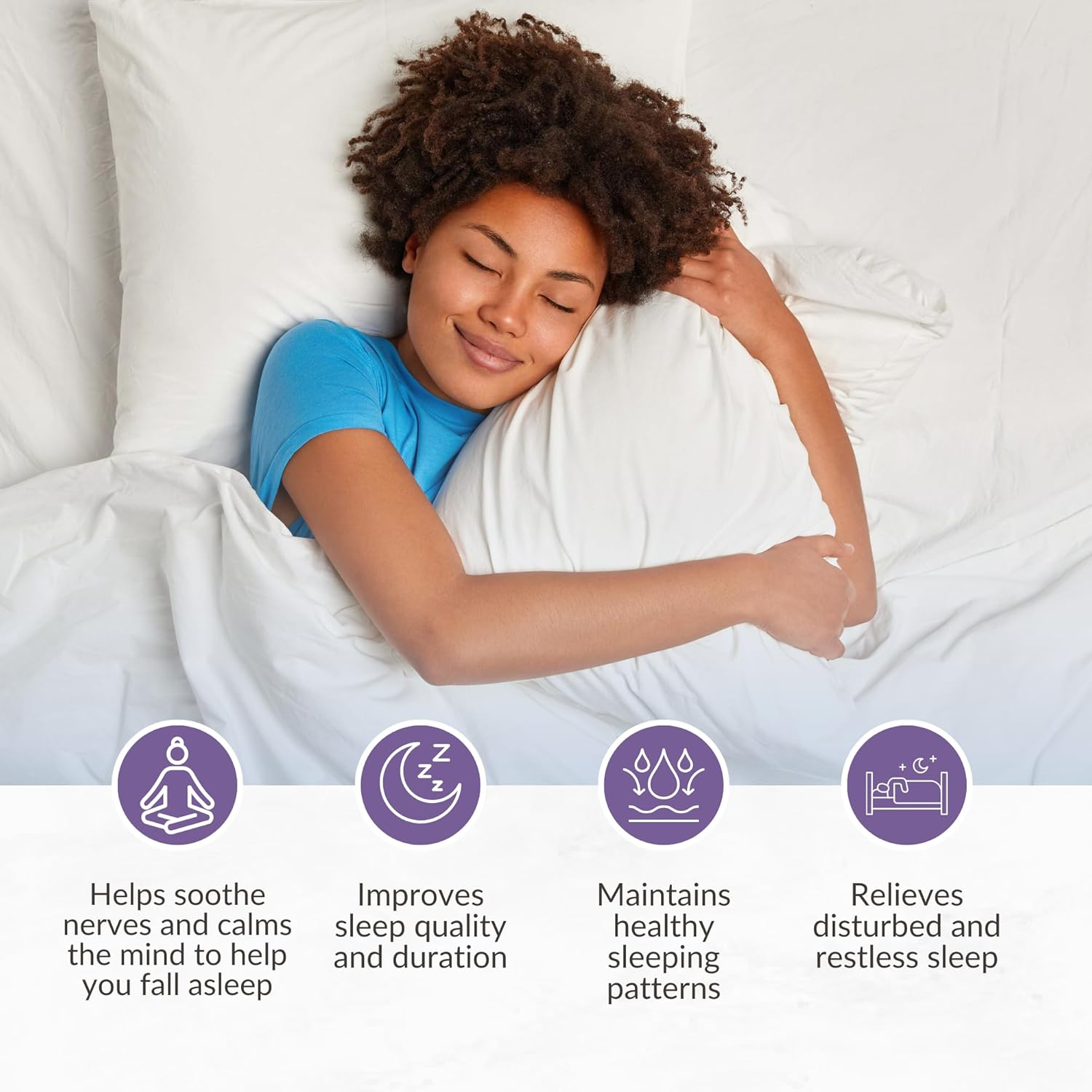 Sleep Support (60 Capsules) - Sleep Supplement Tablets - Herbal Sleep Aid with Magnesium, Passionflower & California Poppy - Maintains Healthy Sleeping Patterns (30-Day Supply) - MICRONUTRITION image number 2