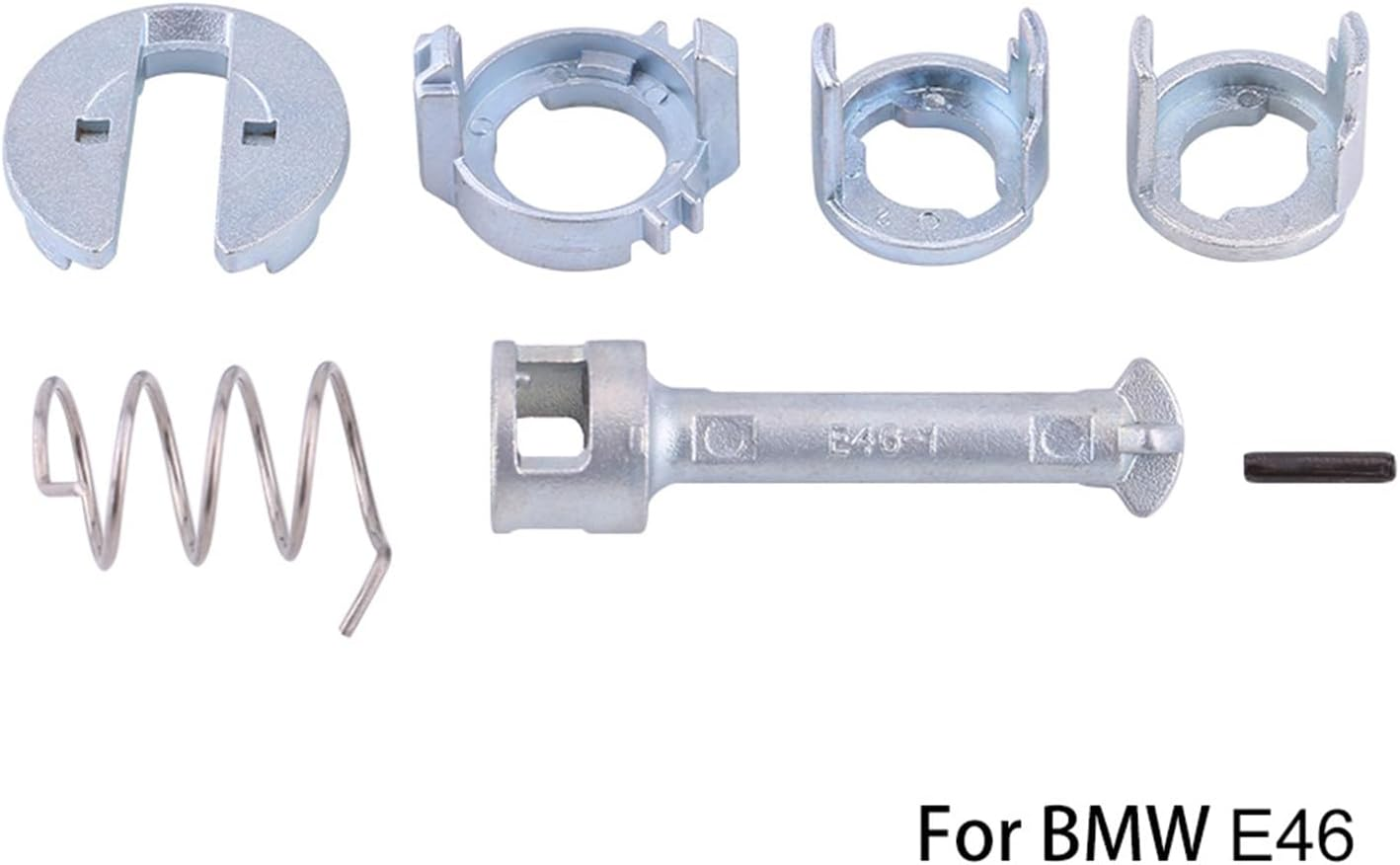 Akozon Front Left/Right Door Lock Cylinder Repair Kit - for E46 3 Series 1998-2005 image number 2