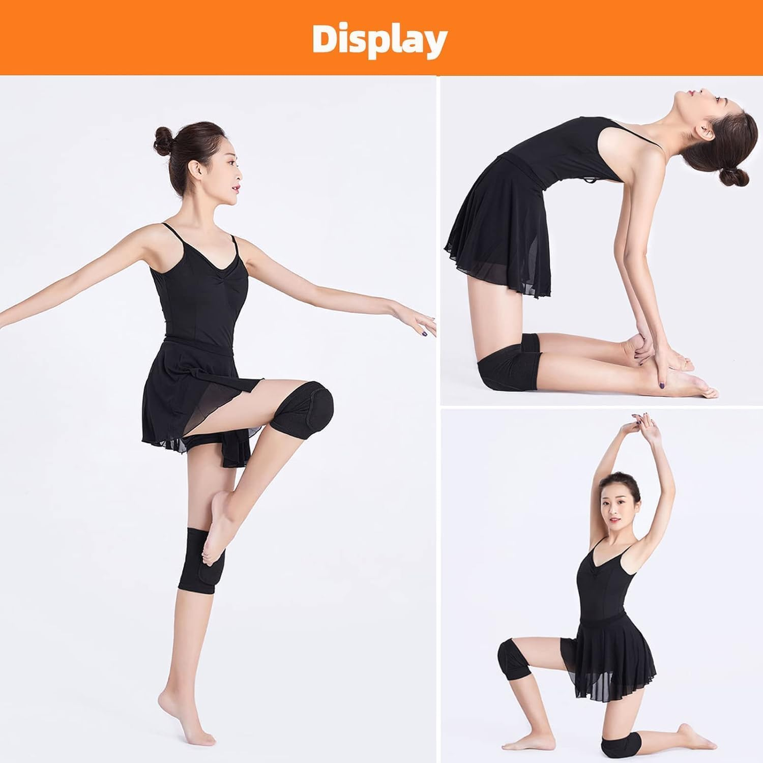 Volleyball Knee Pads for Dancers, Soft Breathable Knee Pads for Men Women Younth Girls Kids Knees Protective, Knee Braces for Volleyball Football Dance Yoga Wrestling Running Cycling(M Size) image number 5