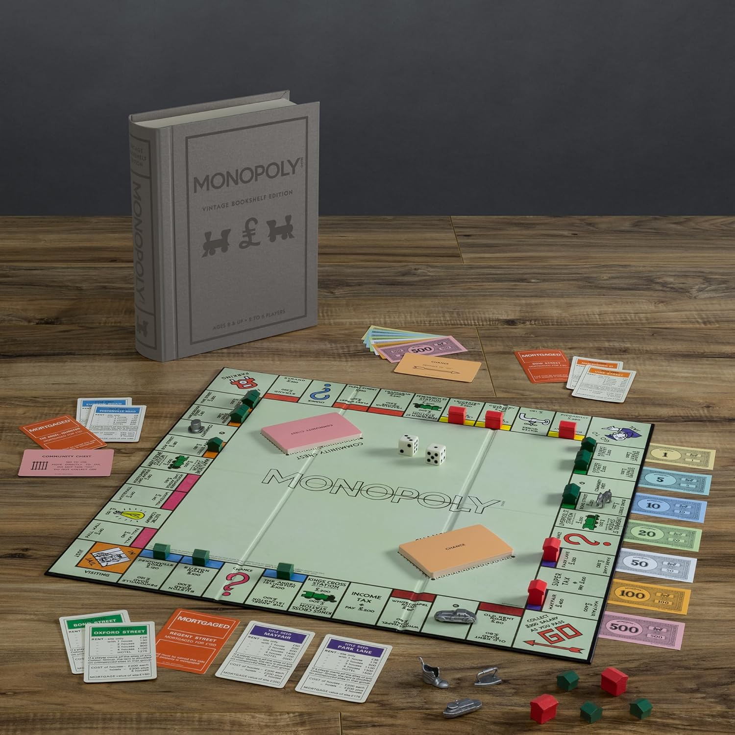 Monopoly Vintage Bookshelf Edition Board Game UK Edition