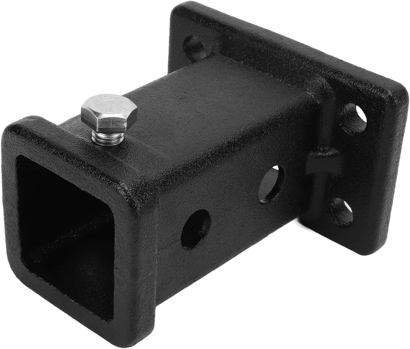 Universal Trailer Receiver Tube, Moulded Steel, 52X52Mm Square Opening, 130Mm Height, Screw-On Hitch Mount for Pickup Trucks