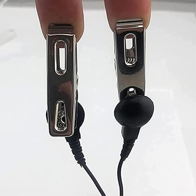 Electric Shock Nipple Clamps Clip Adjustable Current Level Nipple Jewelry Non Piercing, Suitable for Ladies Own Use and Flirting with Couples Adult Sex Toy (B) image number 6