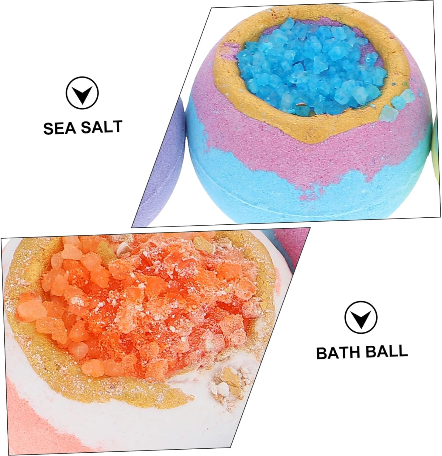 FOMIYES 4Pcs Essential Oil Bath Bomb Balls Bathing Boys and Girls Moisturizing image number 5