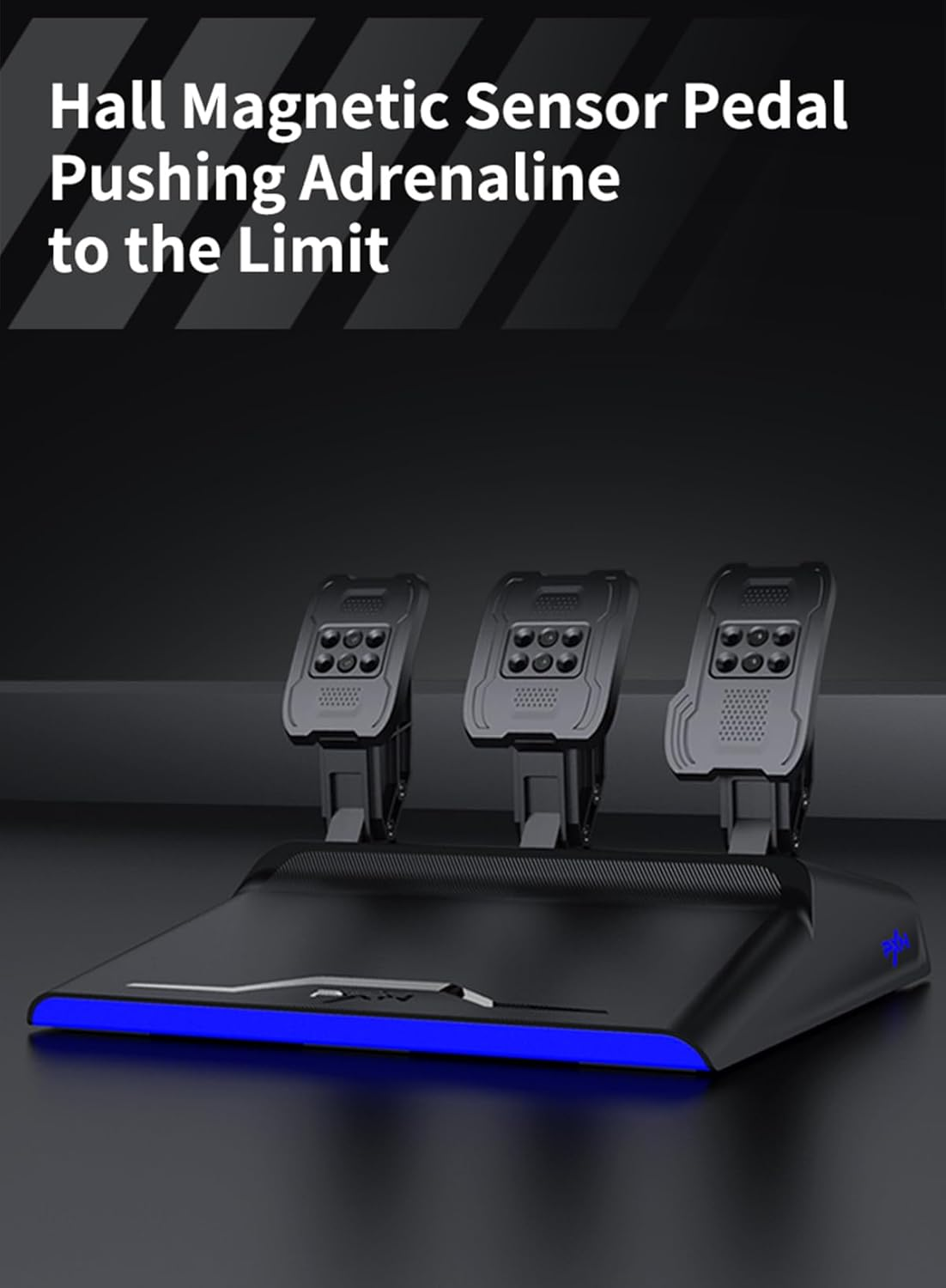 PXN V99 Racing Simulation Set: Force Feedback Wheel, 6+1 Gear Stick, Adjustable Pedals for PC, PS3, PS4, Xbox, Nintendo Switch image number 6