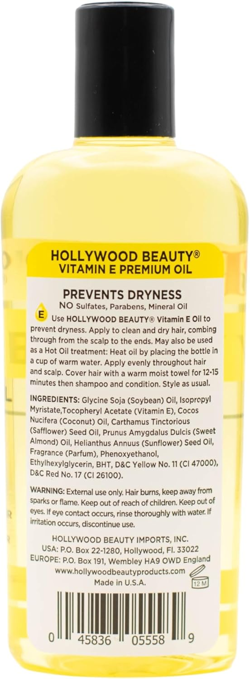 Hollywood Beauty Vitamin E Oil 8 Oz image number 3