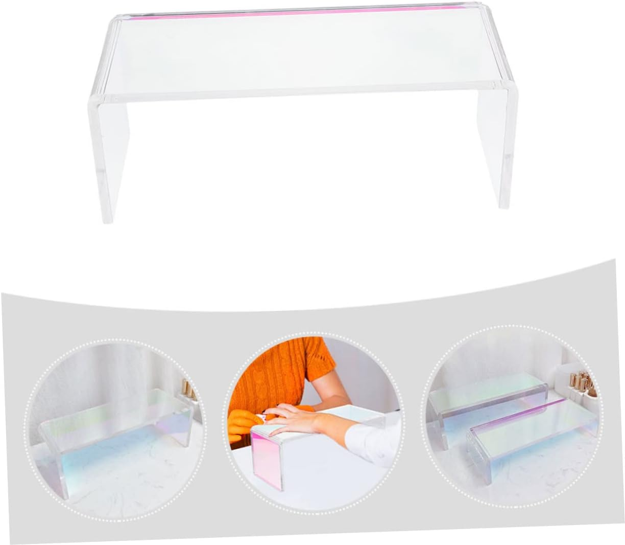 Healeved Jelly Nail Art Hand Pillow Acrylic Manicure Support Cushion for Salon Use Thick Design for Nail Technicians and Home Manicure image number 5