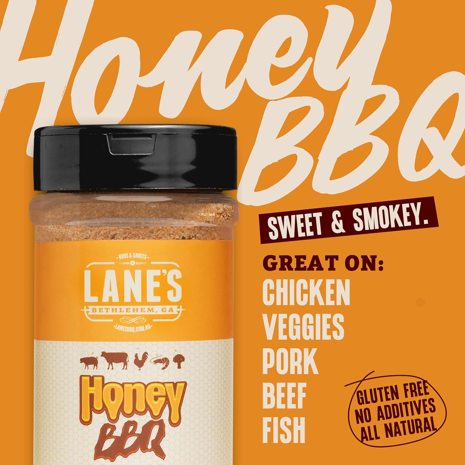 Lane'S BBQ Australia Honey BBQ Seasoning 119 G image number 4
